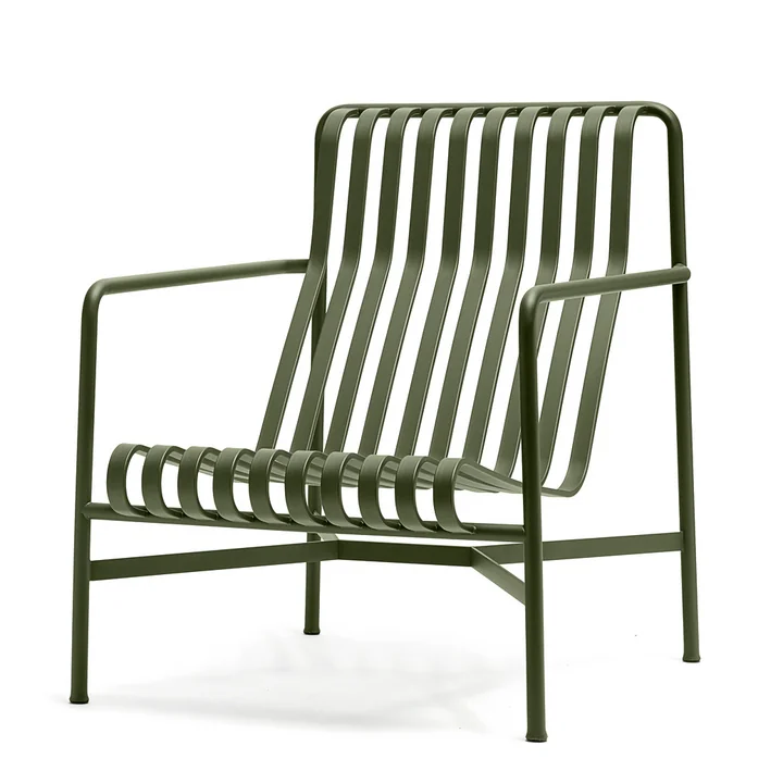 HAY - Palissade Lounge Chair High, anthrazit (2er-Set)