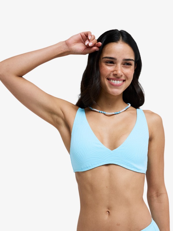 Roxy Palm Dreams Elongated Tri Haut de bikini triangle Bleu Femme