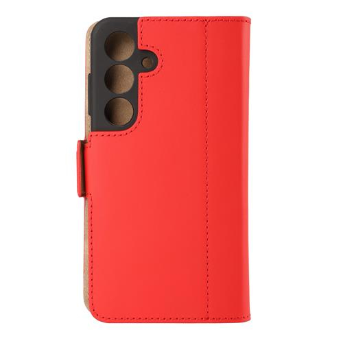Samsung Galaxy A56 Echtleder Tasche Flip Cover Hand Made (FABIOA56-04) - Cherry Tomato