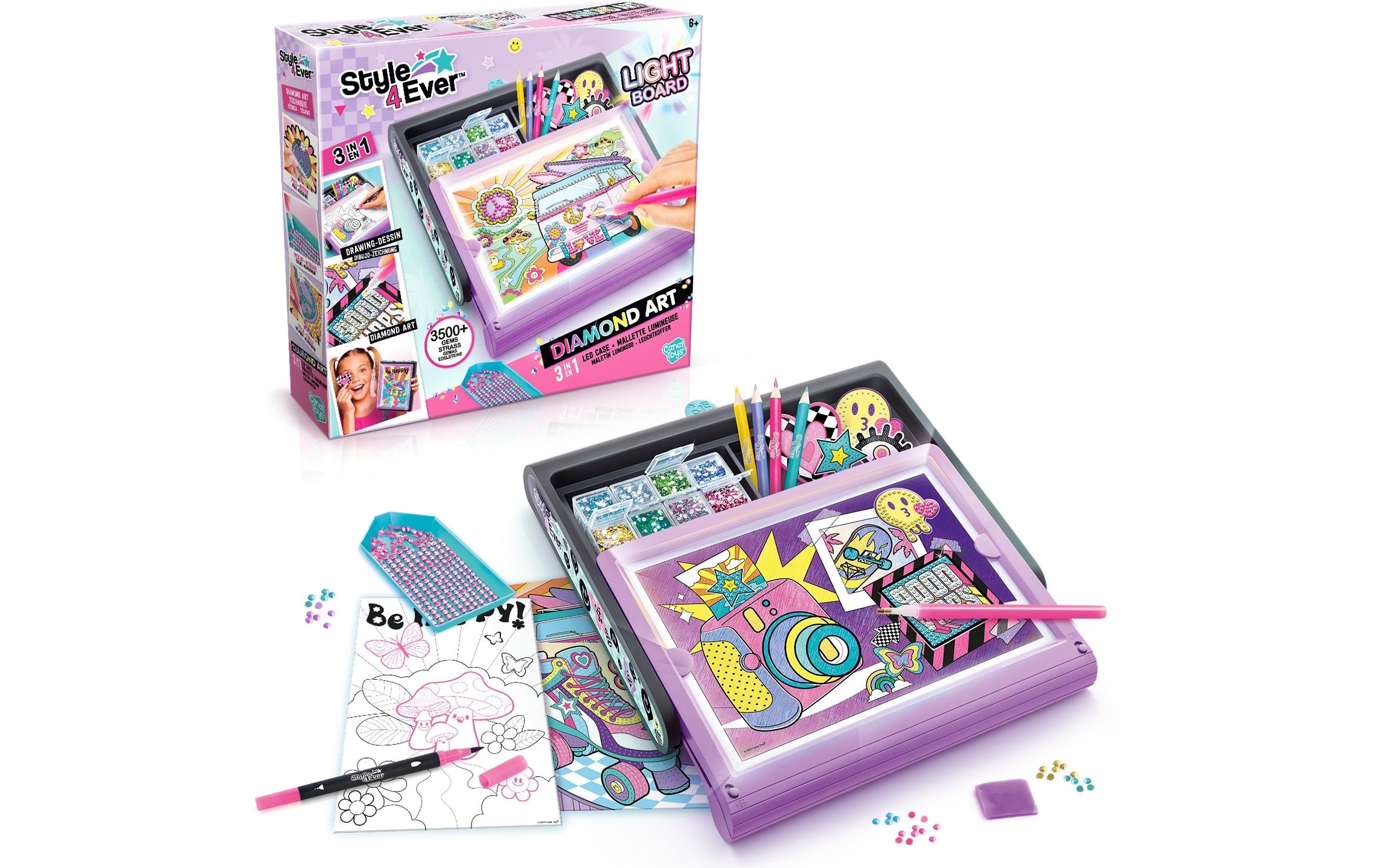 Kreativset »Canal Toys Diamond Art 3 in 1 LED Case«