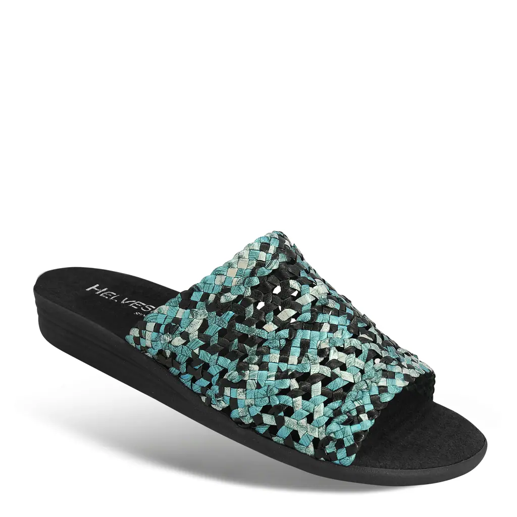 DAMEN - Pantolette SAMIRA mint-schwarz