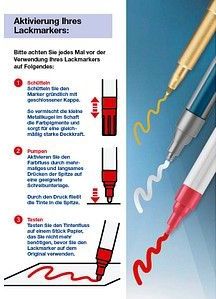 Edding - 8750 - Lakmarker - Wit - Schrijfdikte 2-4 mm - Aluminium Barrel