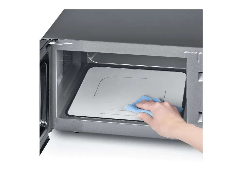 SEVERIN MW 7762 - Mikrobølgeovn med grill - 20 liter - 800 W - sort/rustfrit stål