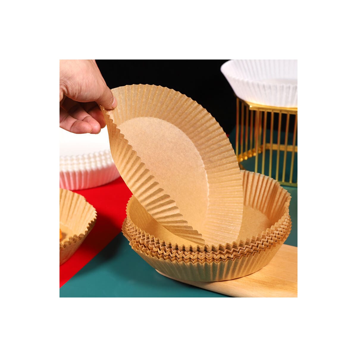 Delicious bakepapir til airfryer - rund BPR50