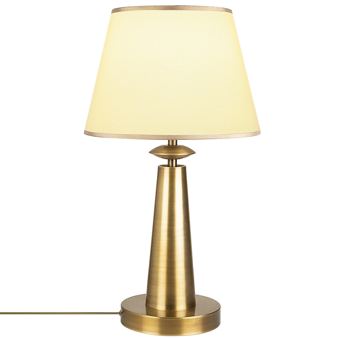 Opviq Lampe de Table Pardo doré/blanc - 30x55 cm