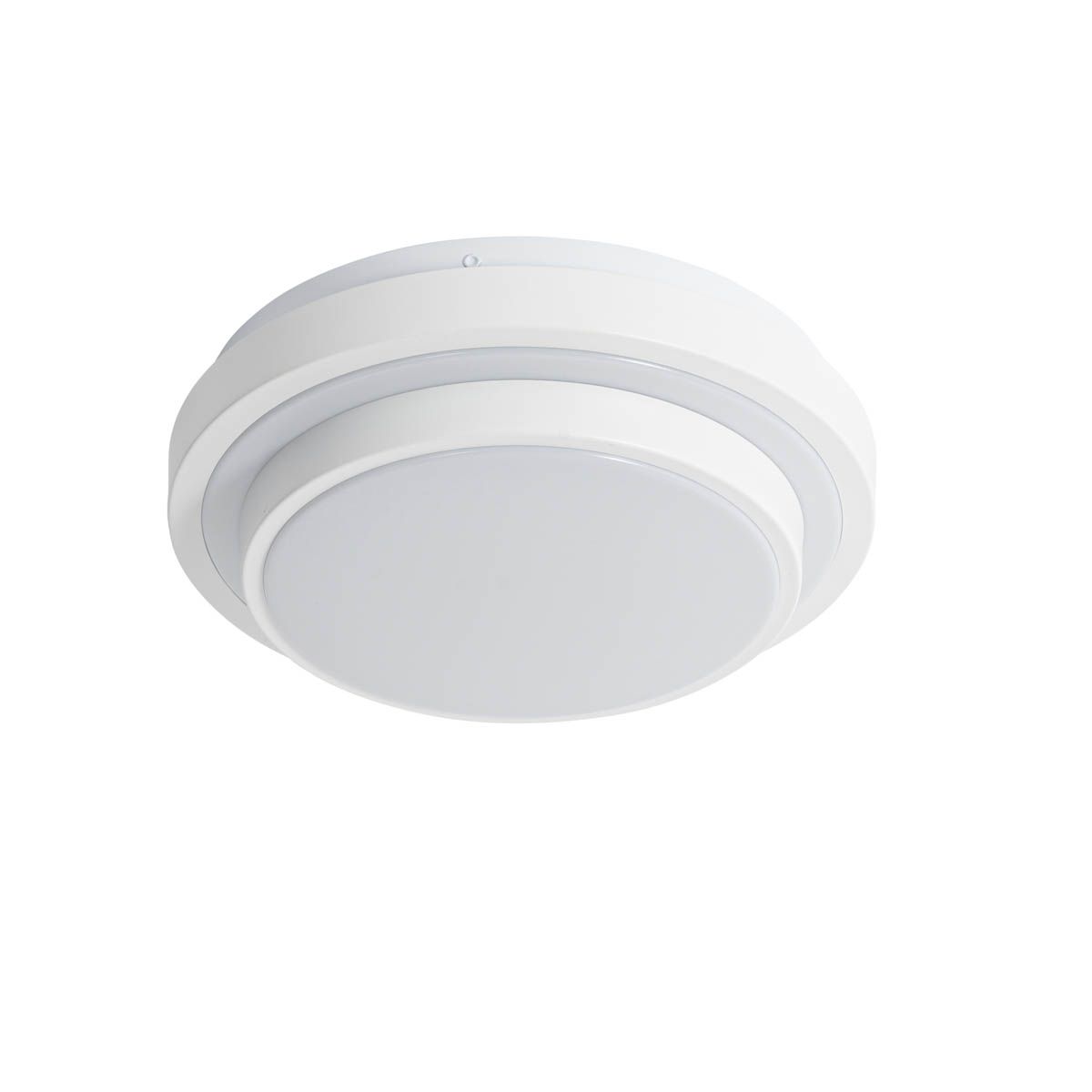 Moderne plafondlamp wit 25 cm IP44 - Walden