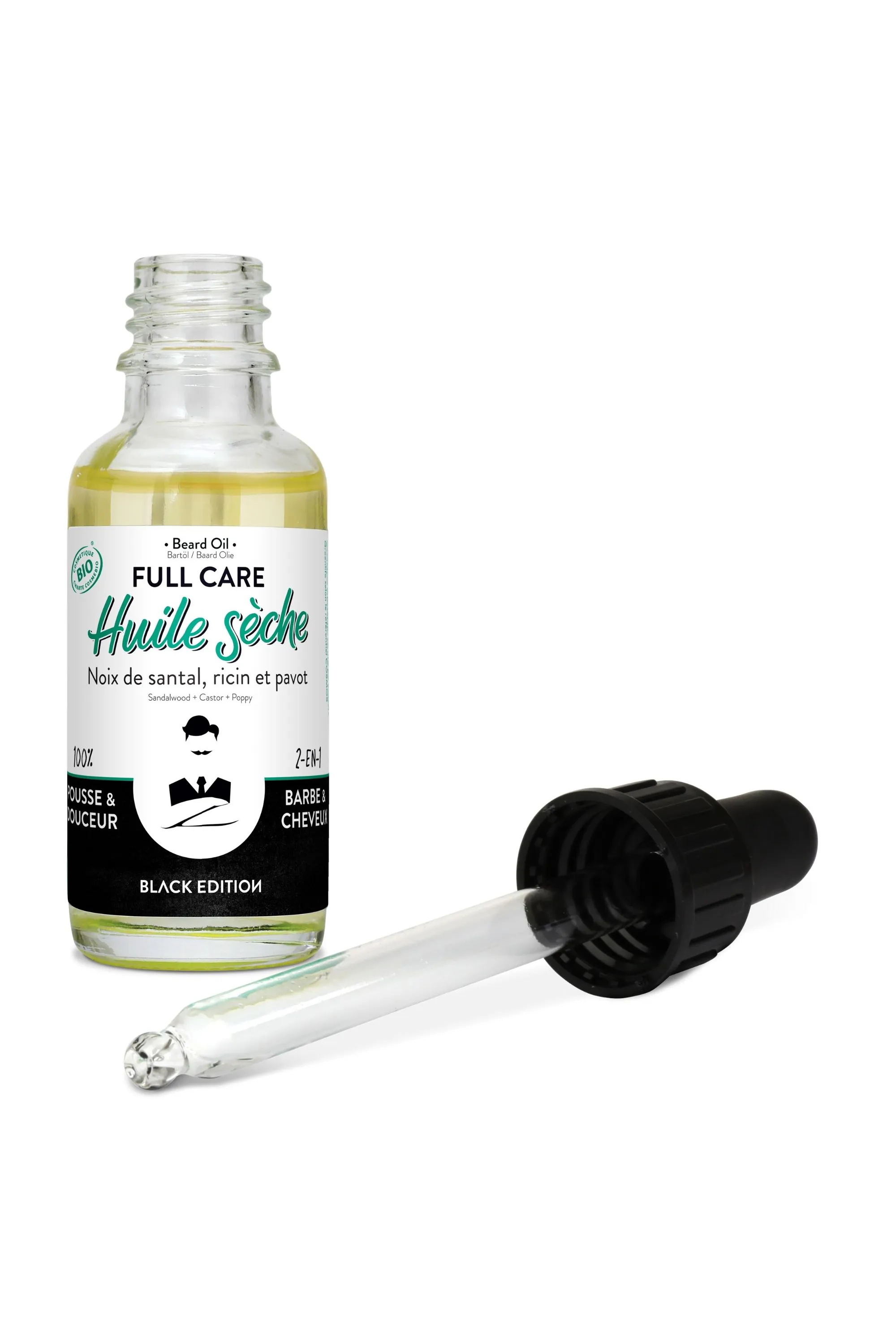 Monsieur Barbier Huile sèche pour barbe et cheveux Full Care-30 ml