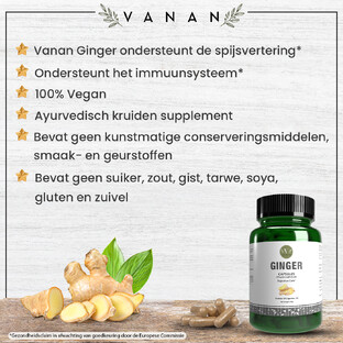 Vanan Ginger Capsules 60CP