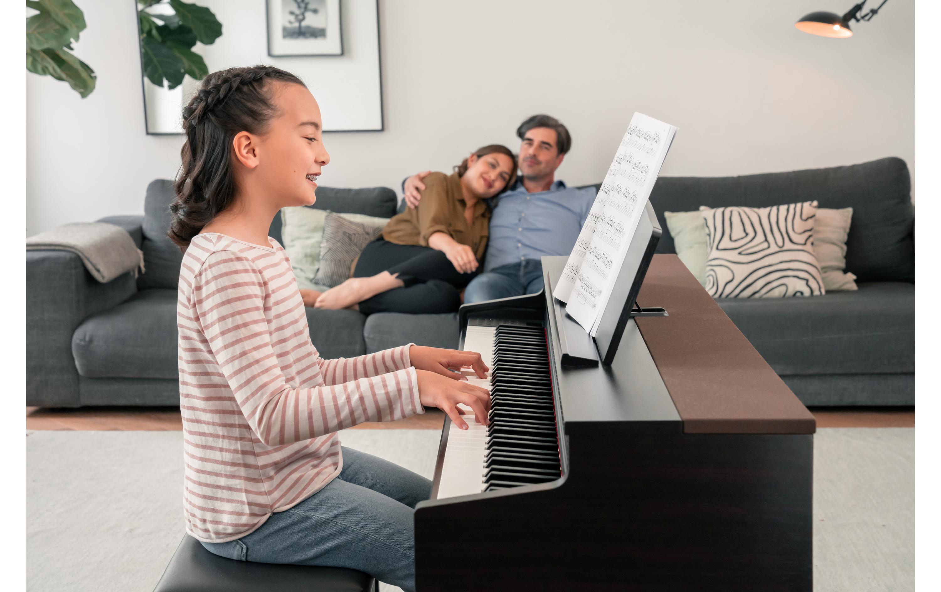 E-Piano CN-301 – Rosenholz<br>Digitalpiano mit Bluetooth-MIDI-Konnektivität, USB-Audiofunktionen und Unterstützung für die neuesten Apps