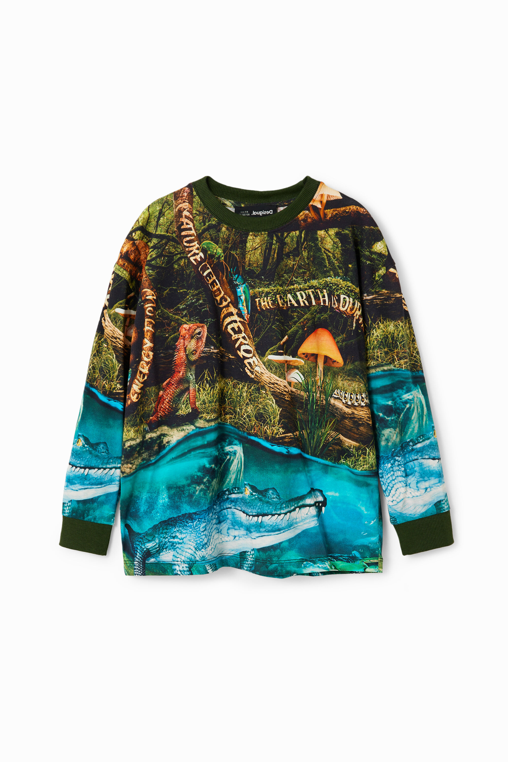 Camiseta com mensagens sobre a natureza