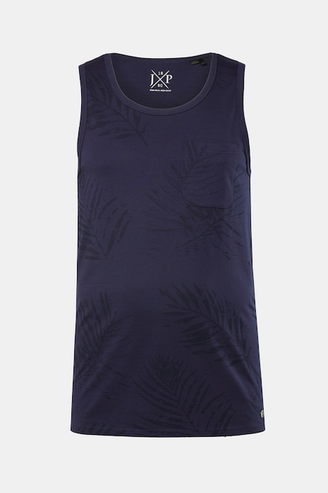 Tanktop, floraler Print, Brusttasche, bis 8 XL