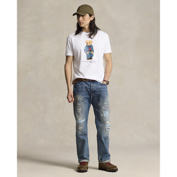 Polo Ralph Lauren 26/1 JERSEY-SSL-TSH F24 white denim bear