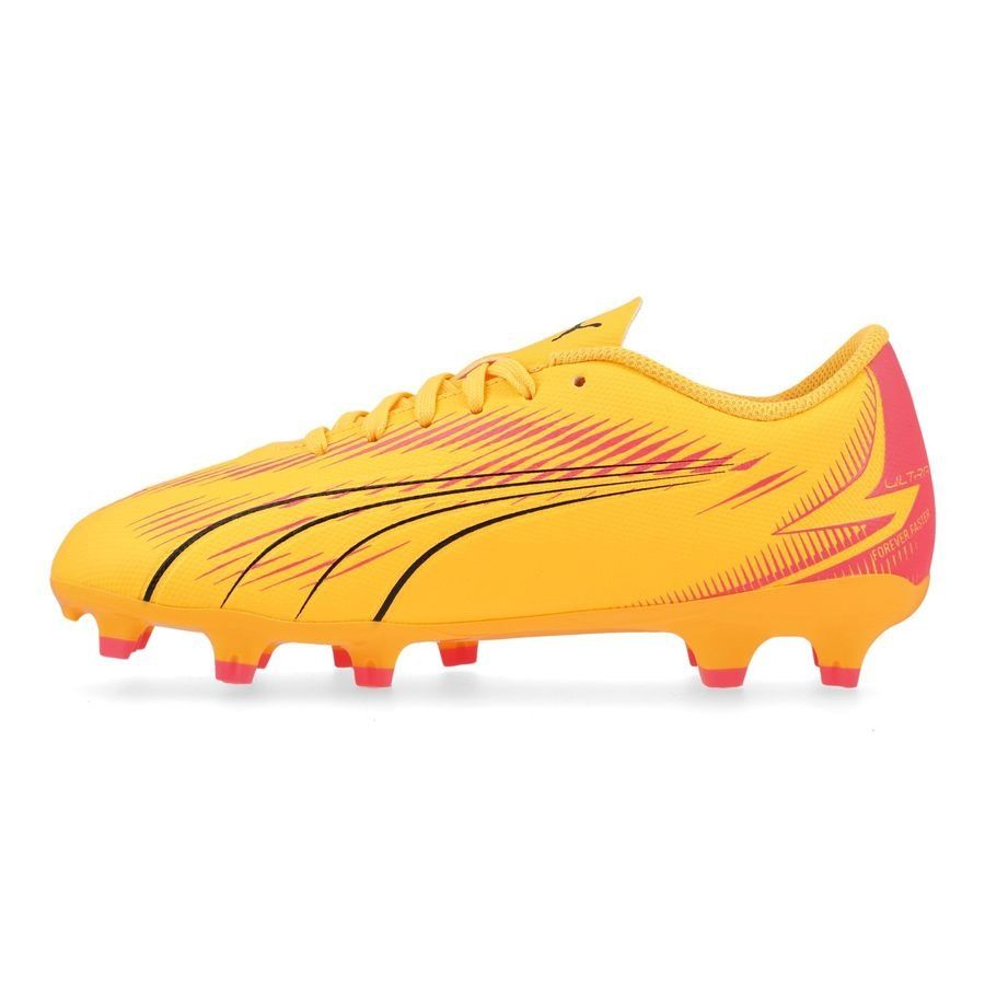 PUMA Ultra Play FG/AG Forever Faster - Sun Stream/Noir/Crépuscule Enfant