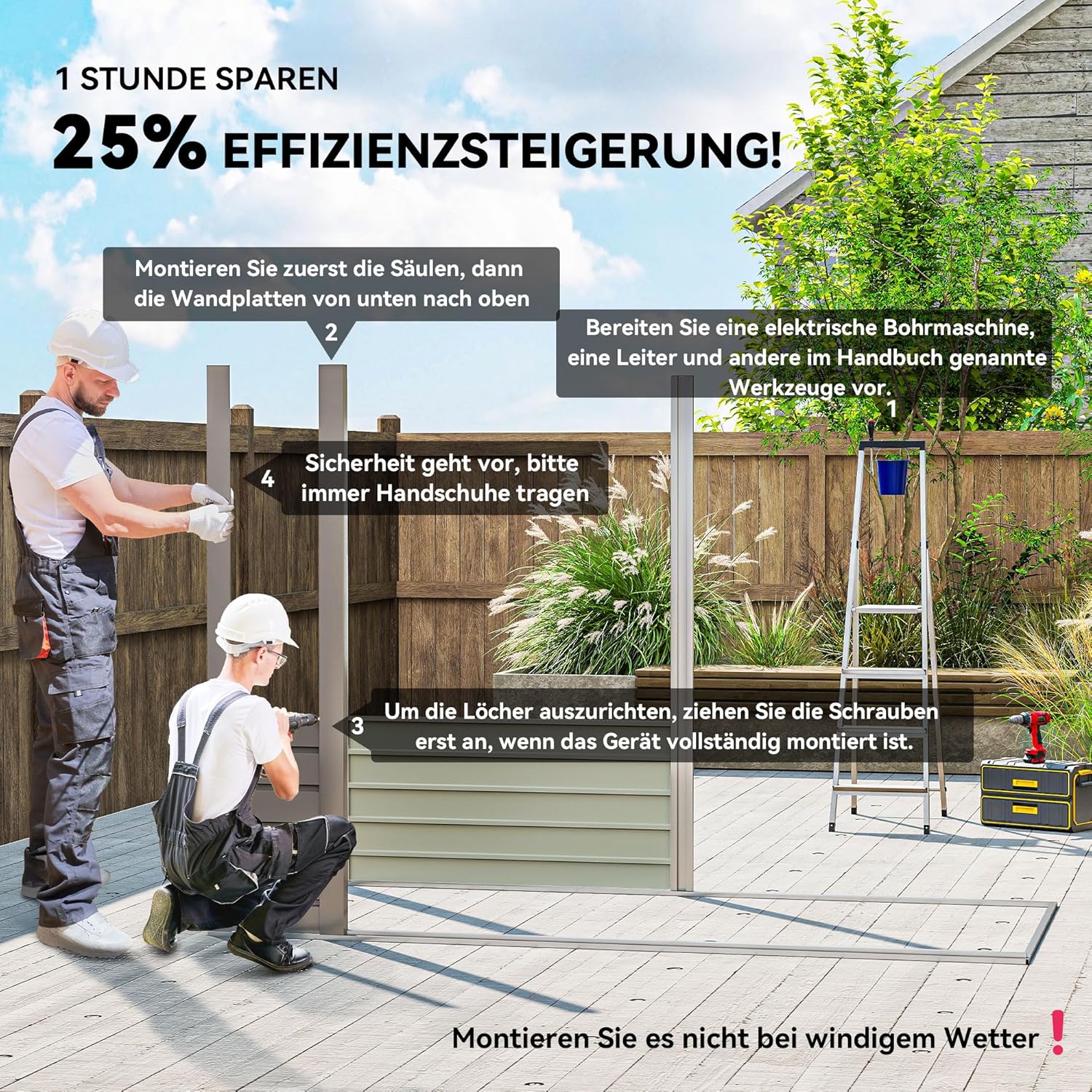 Outsunny Metall Gerätehaus 2,7 m² 249x121x183cm Geräteschuppen mit Pultdach Abschließbarer Doppeltür Entlüftung Schloss Rampe Gartenhaus Outdoor Garten Schuppen für Hinterhof Außenbereich Hellgrau