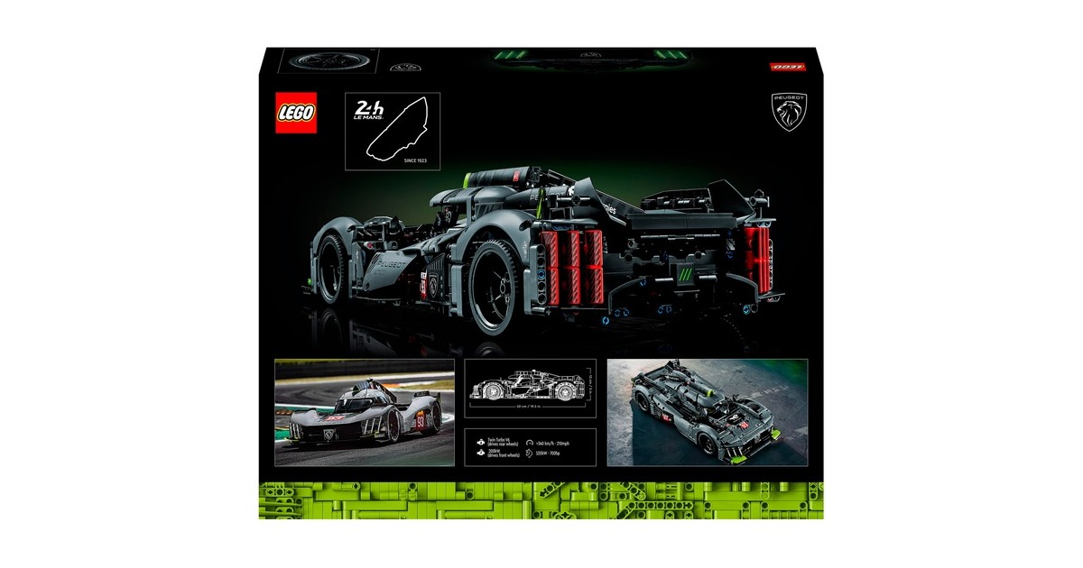 LEGOTechnic - PEUGEOT 9X8 24H Le Mans Hybrid Hypercar Constructiespeelgoed  (42156)
