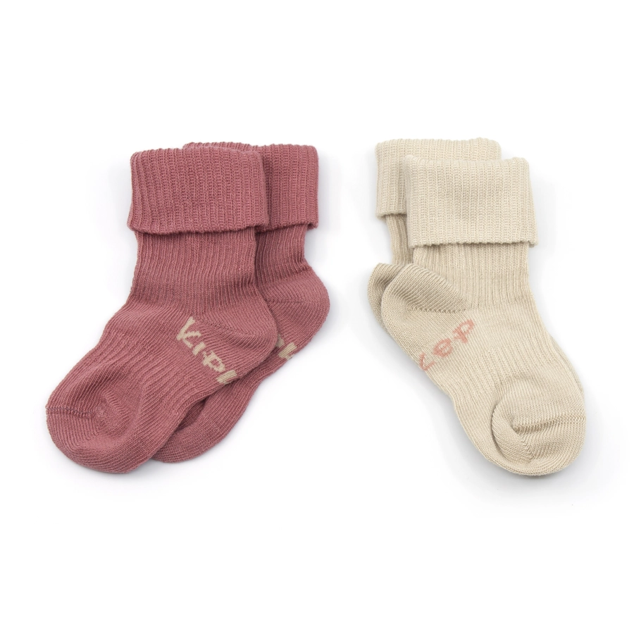 KipKep Stay-On Socken 2er-Pack Dusty Clay