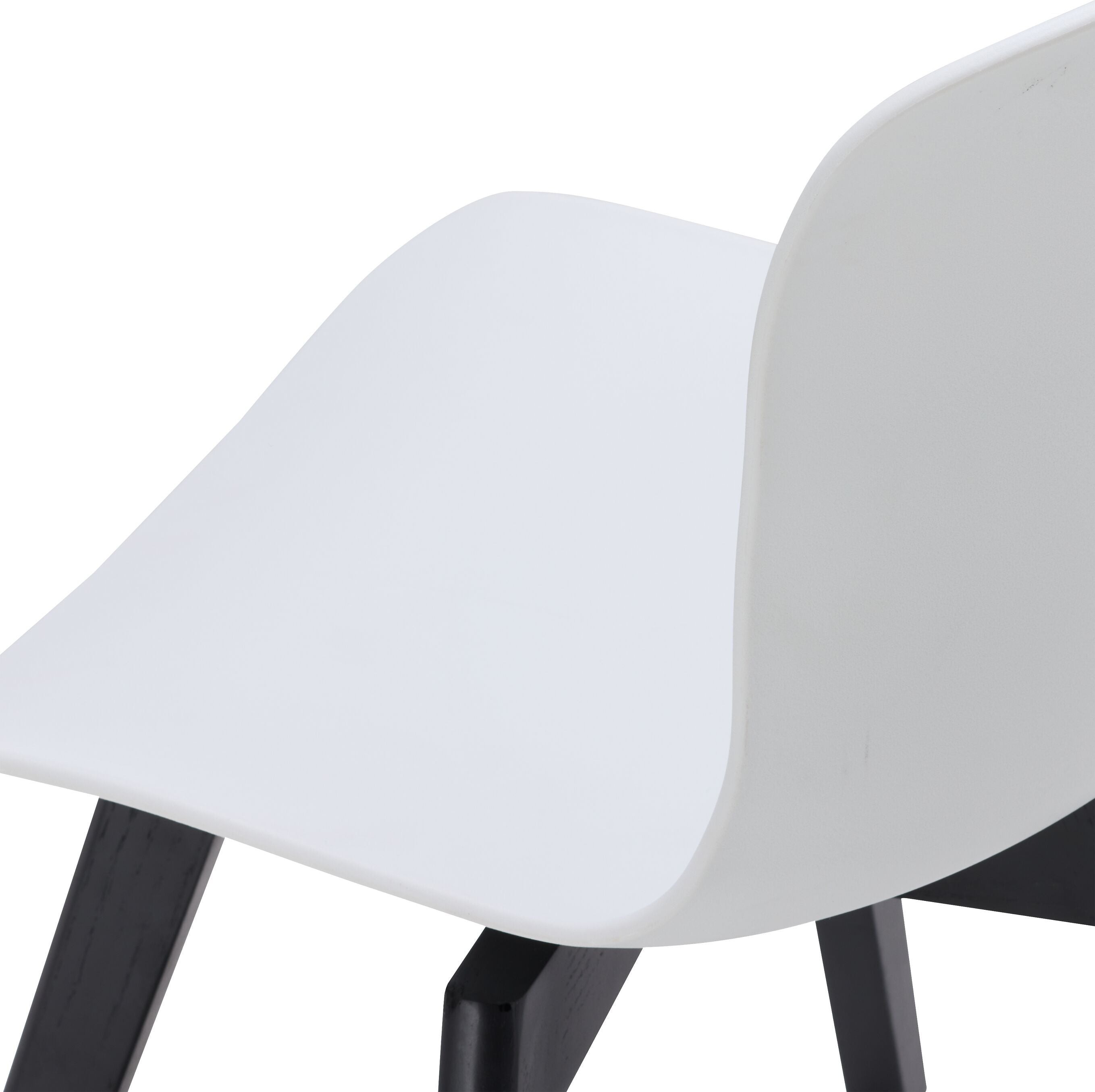 GIANNI Stuhl - Weiss / B: 46.5 cm x T: 54.5 cm x H: 84.0 cm