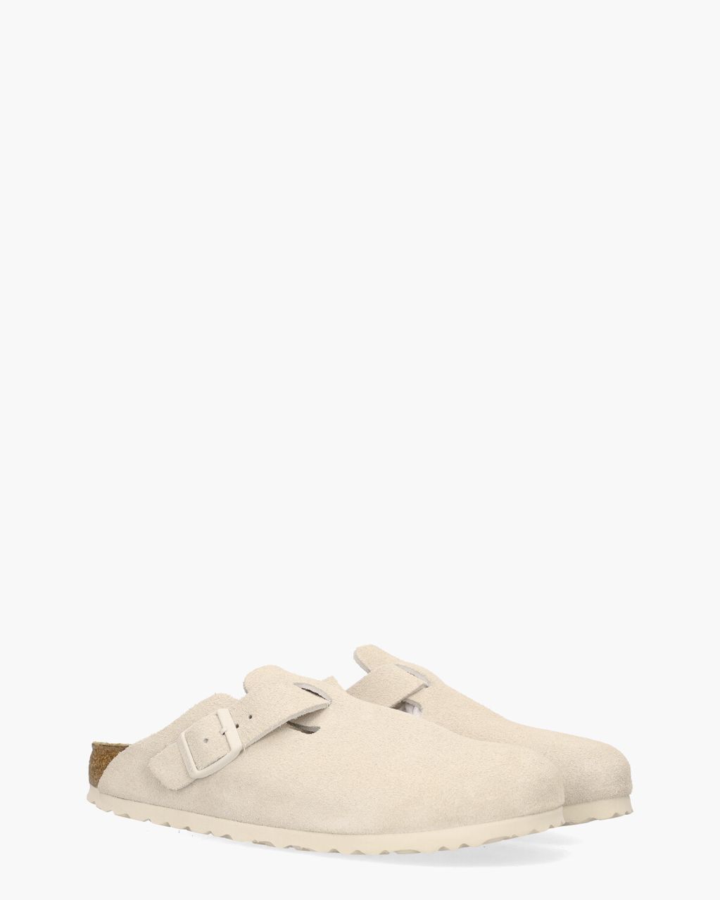 Birkenstock Boston Off-White Damesslippers