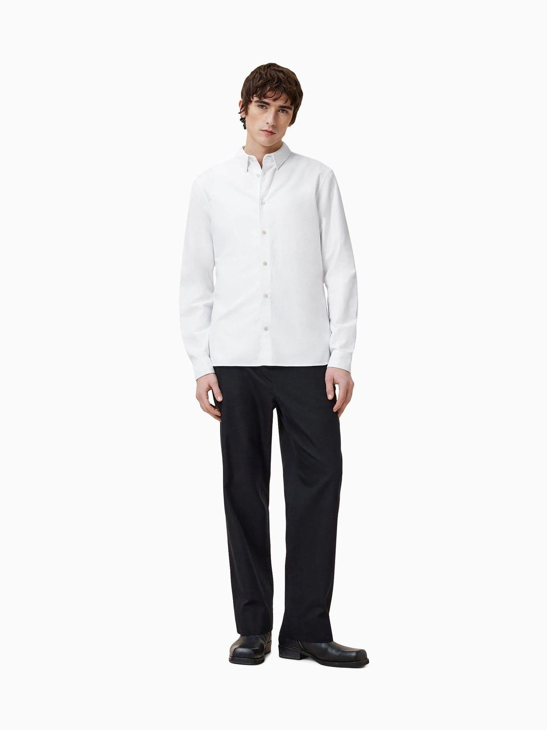 Wit - AllSaints Haven Long Sleeve Shirt