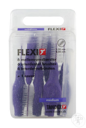 Deprophar Tandex Flexi Brossette Interdentaire Medium Violet 6 Pièces