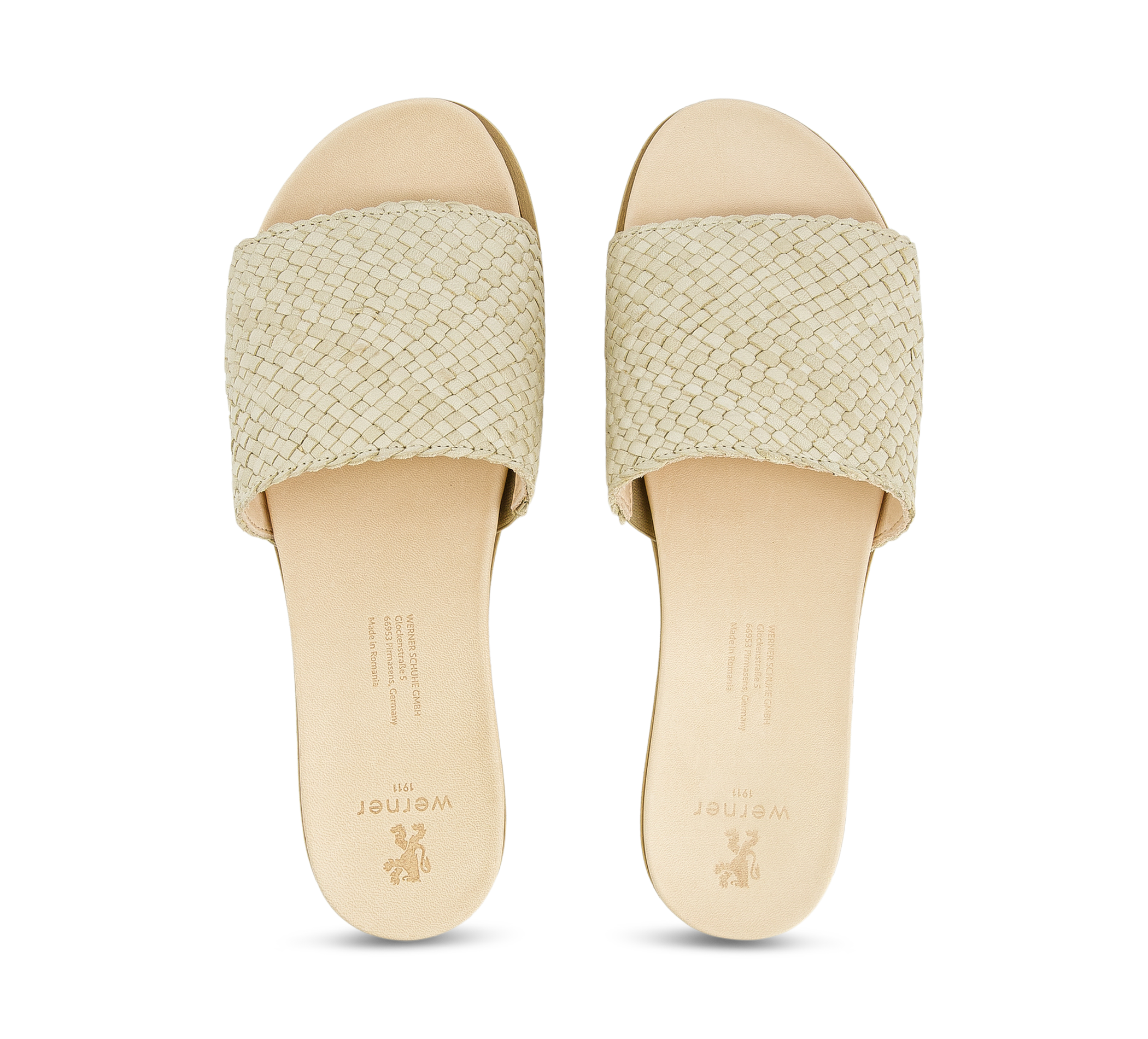 Werner Edelröschen - Pantoletten beige/taupe