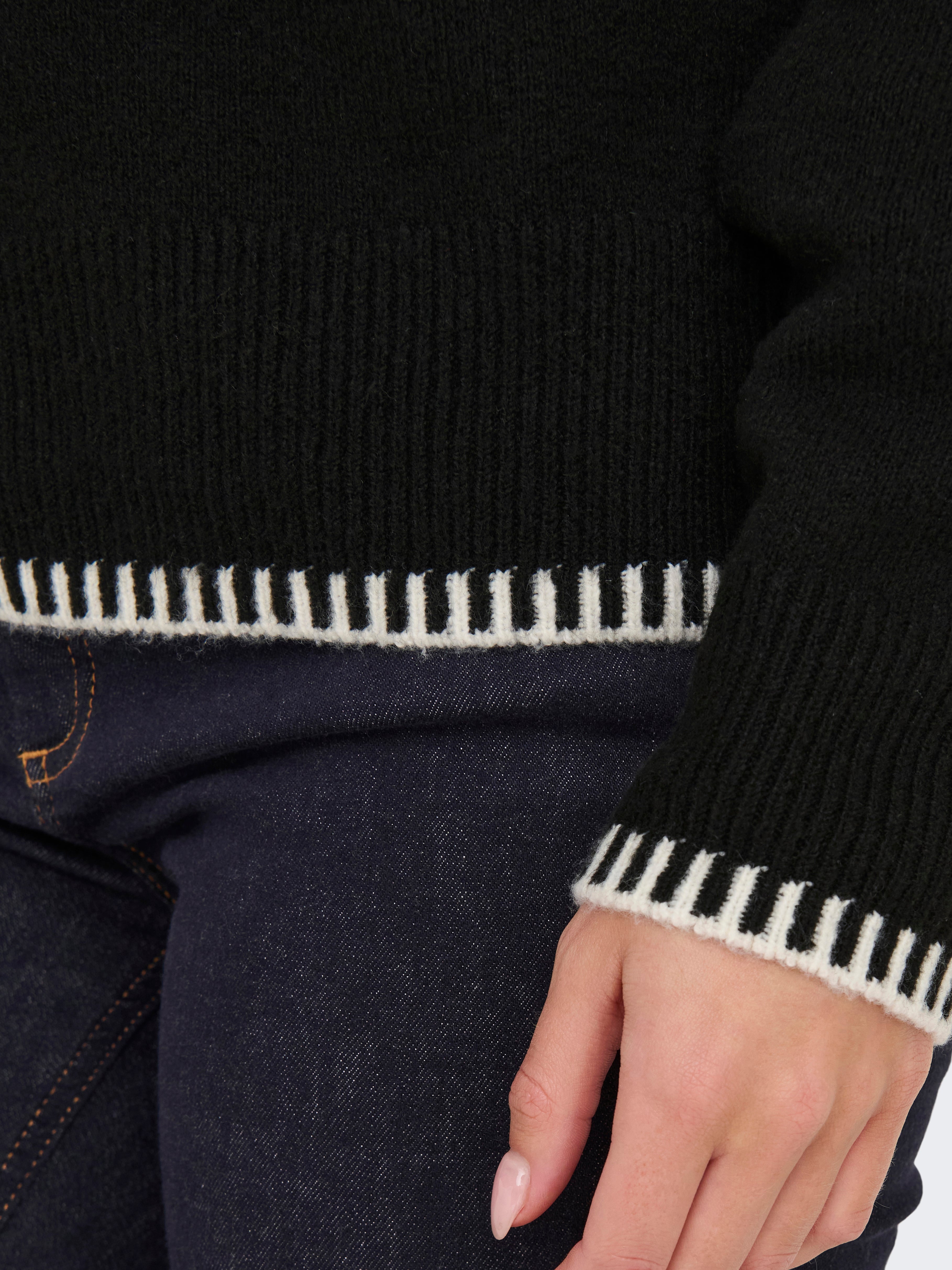 JDYSAGE Strickpullover Black