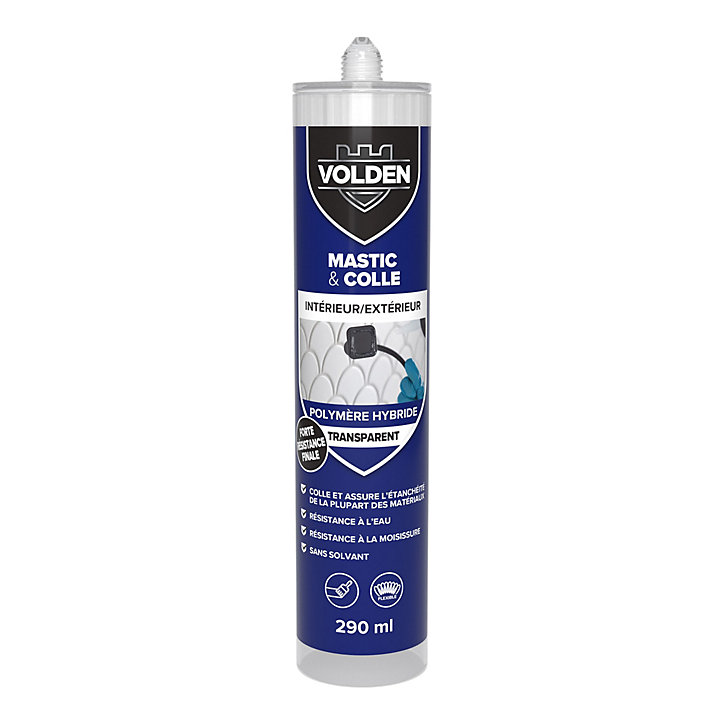 Colle mastic de scellement Volden 290 ml transparent