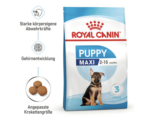 ROYAL CANIN Maxi Puppy droogvoer voor puppy's van grote rassen, 15 kg