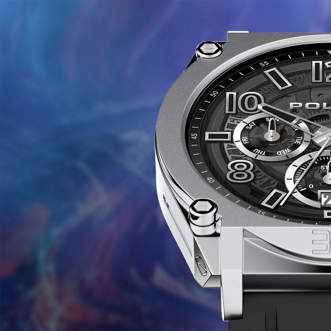 Police Freedom Of Time MyAvatar Smartwatch Silbrig / Schwarz