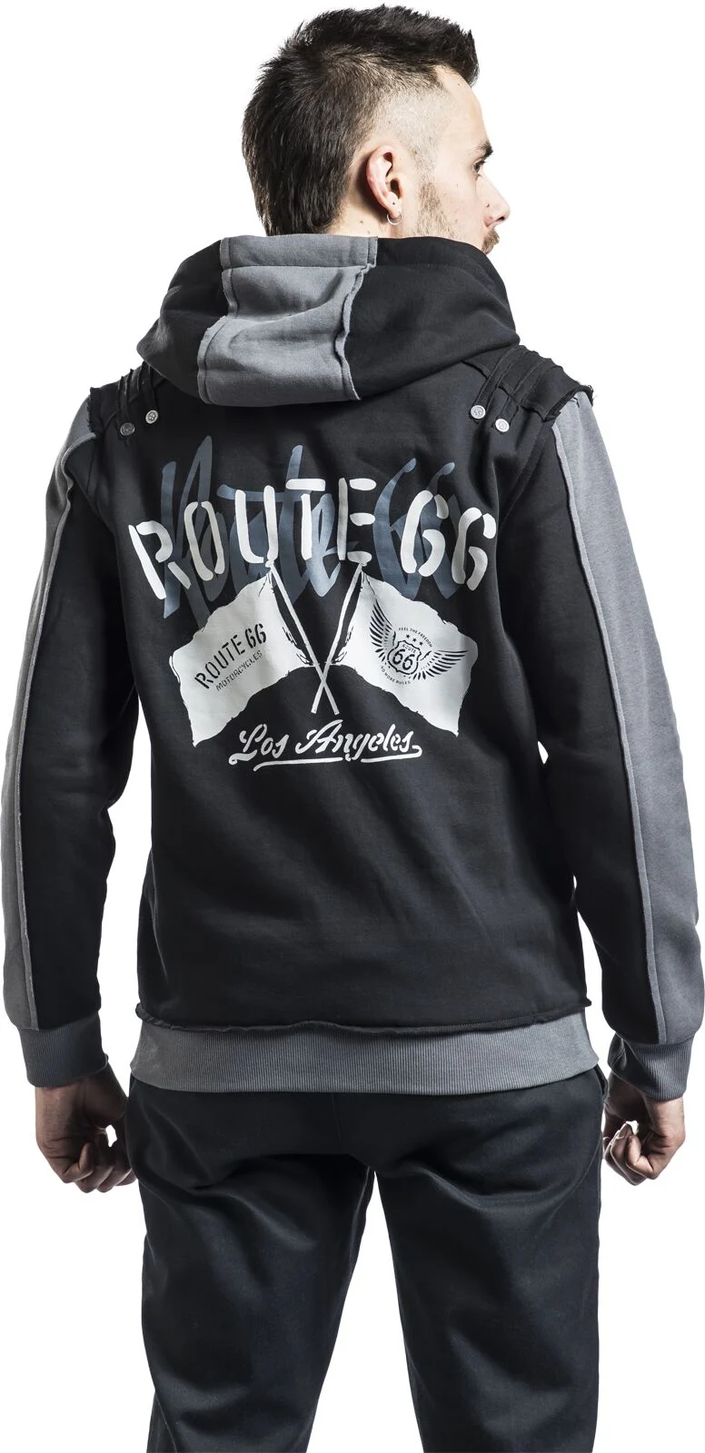 Rock Rebel X Route 66 - Hoody Jacket | Rock Rebel by EMP Sweat-shirt zippé à capuche