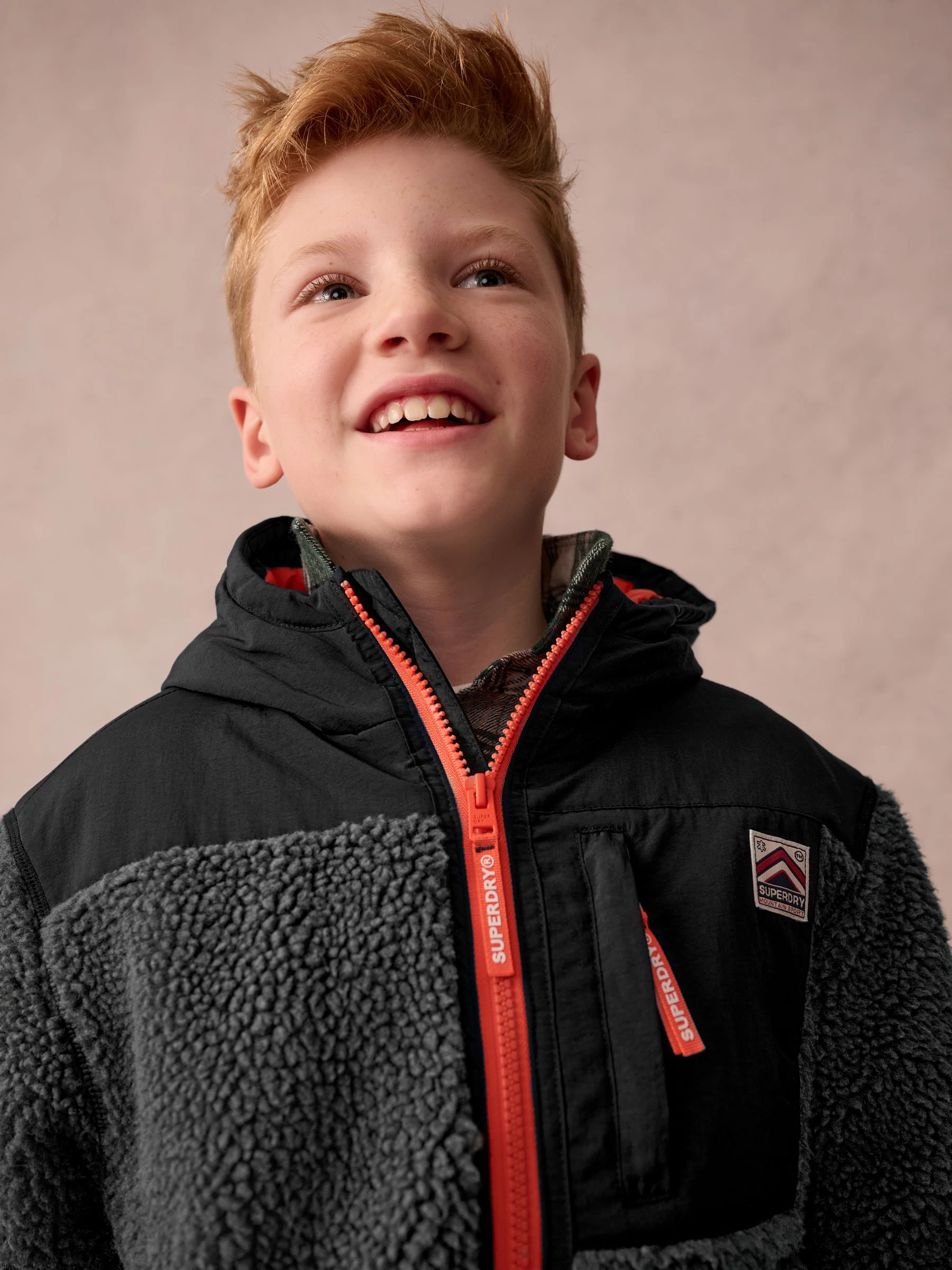 Zwart - Superdry - Jack met rits en borgvoering