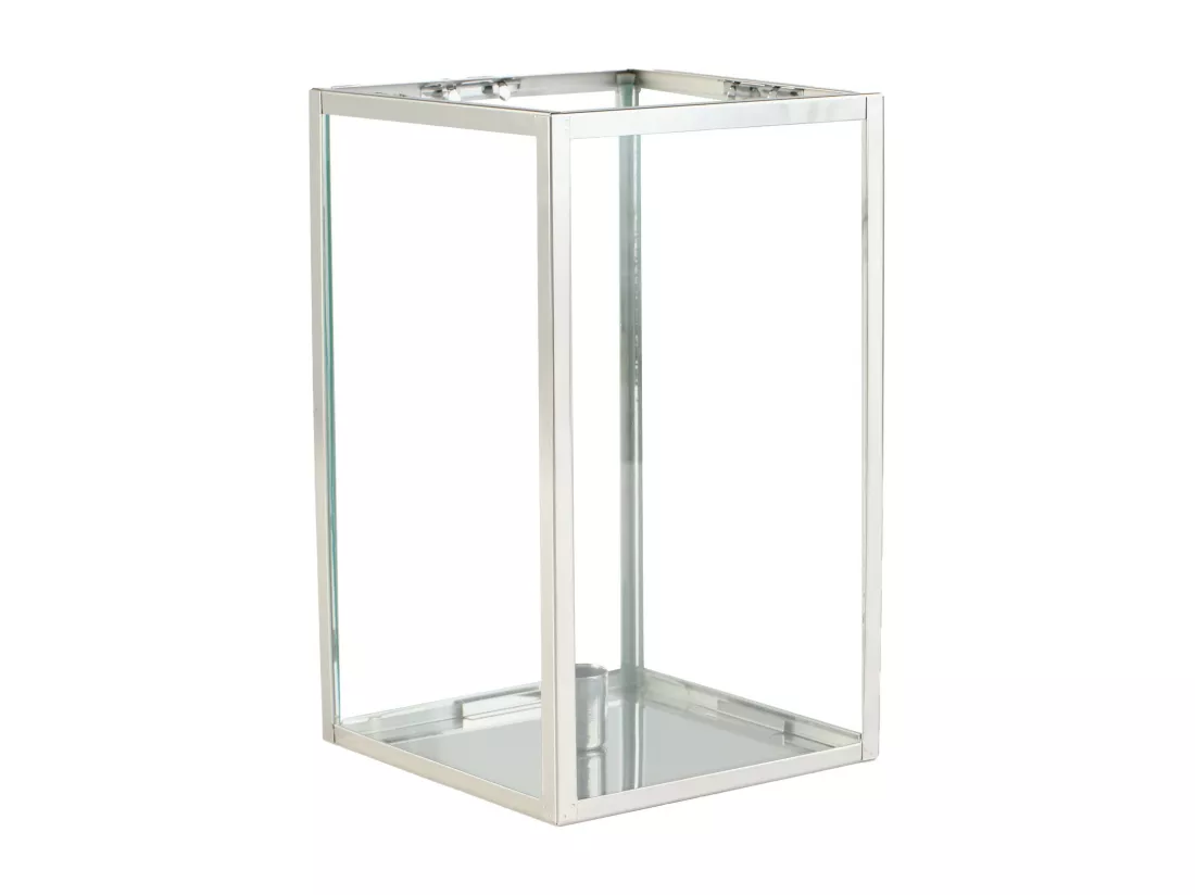 Bougeoir Epoch Argent Moyen 25x15x15