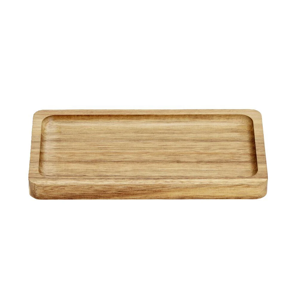Plateau en bois d'acacia 10,5x19cm