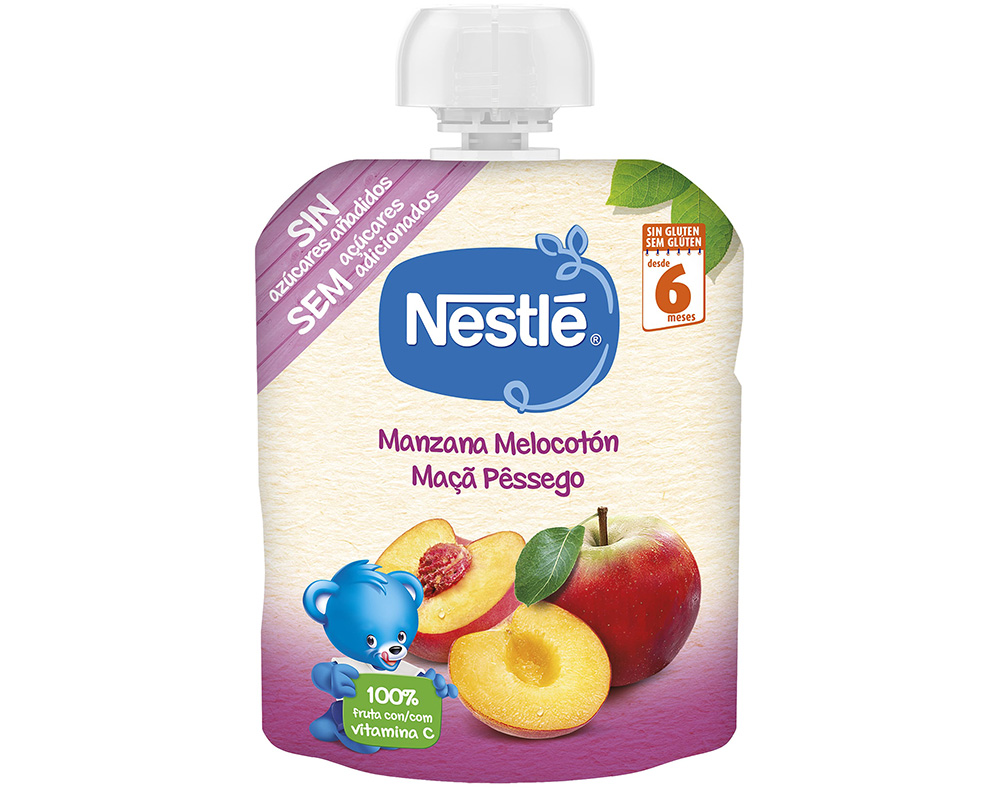PACOTINHO FRUTA NESTLÉ MAÇÃ E PESSEGO 90G