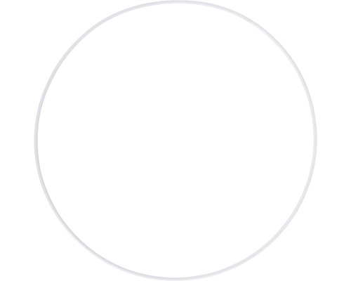 Gecoate metalen ringen, 20 cm ø, wit