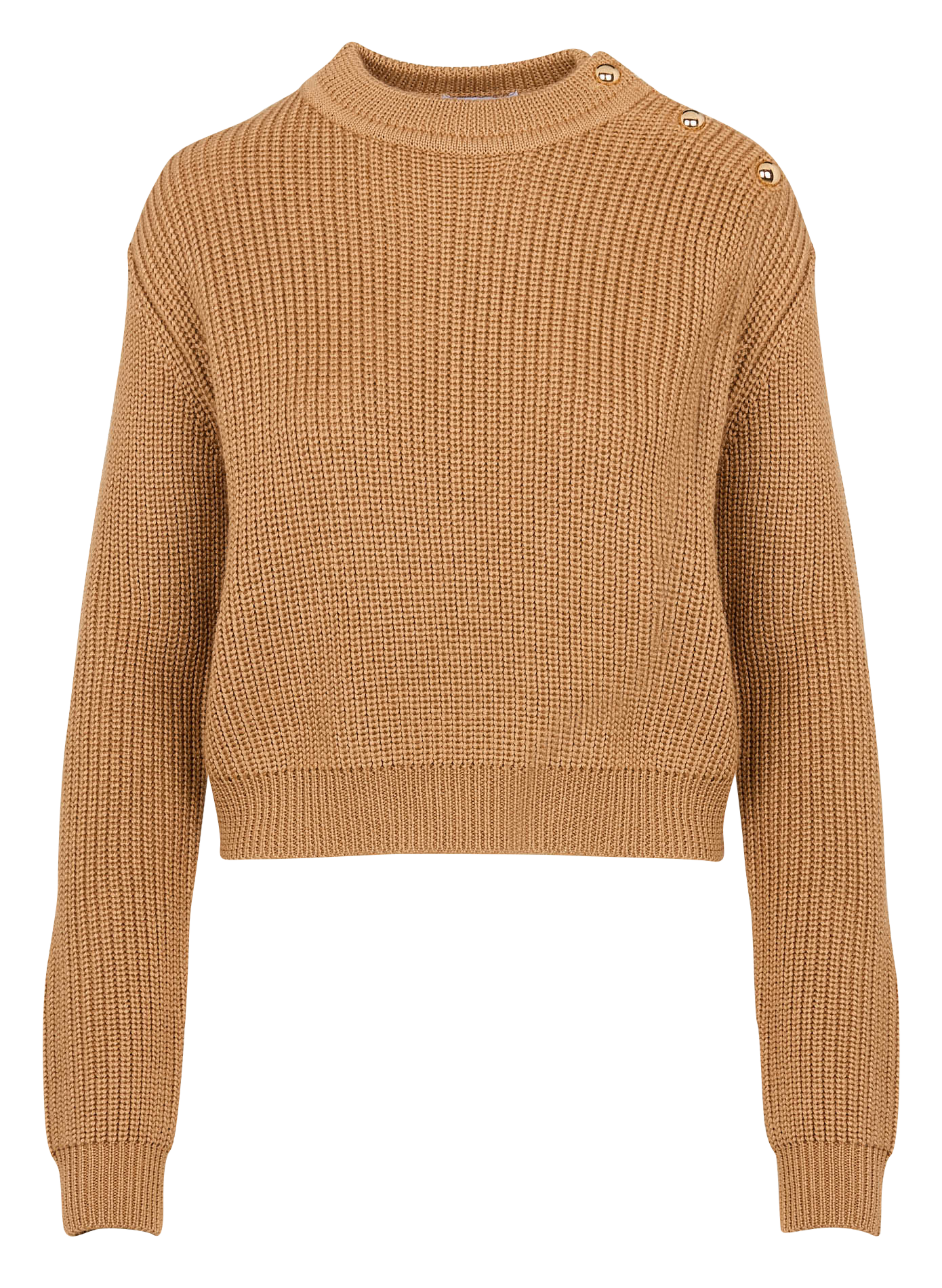 PREVADA - Pull col rond| Marron