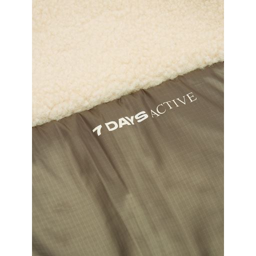 7 DAYS Active Fleecejakke, Silver Gray/Major Brown, XL