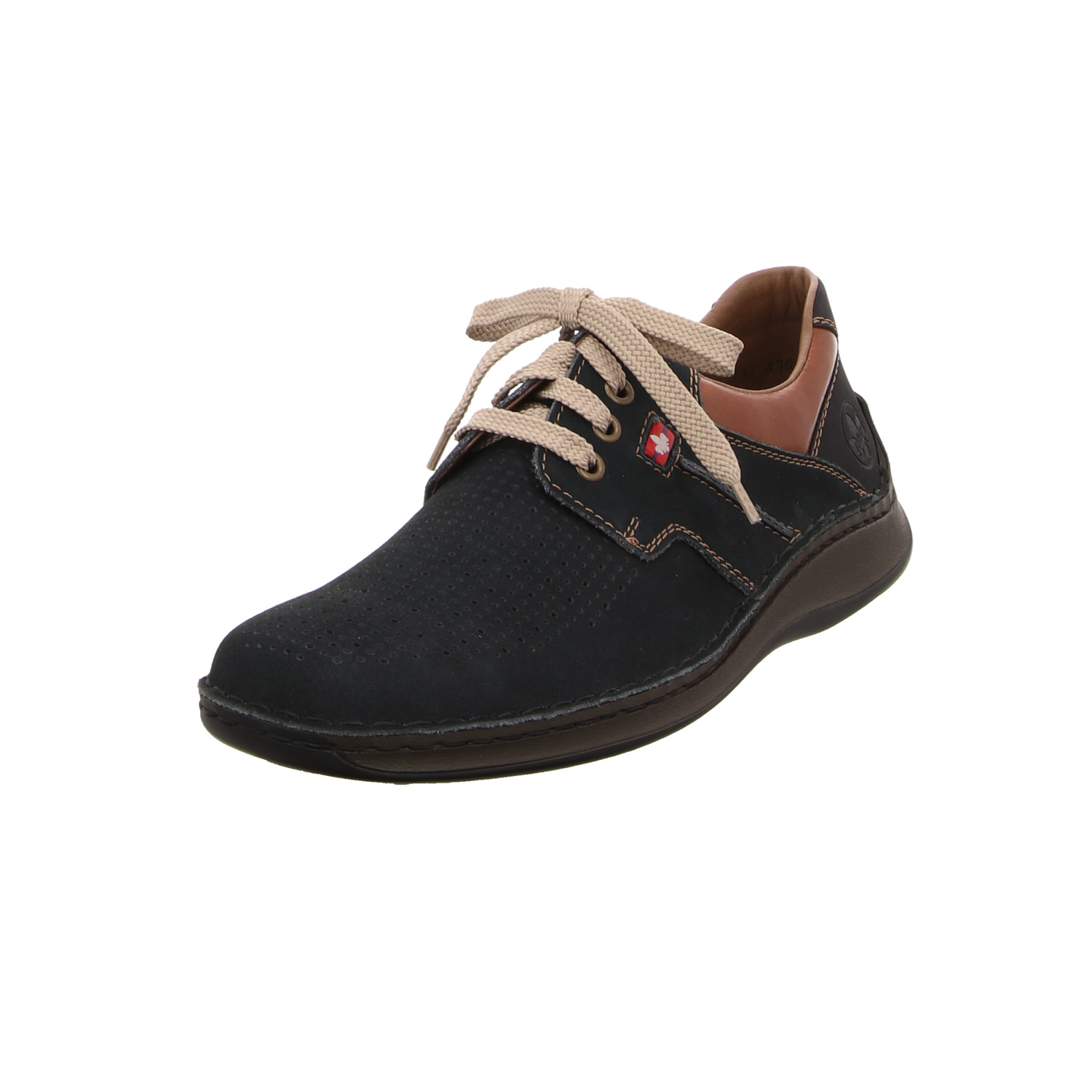 Rieker Schnürhalbschuh blau