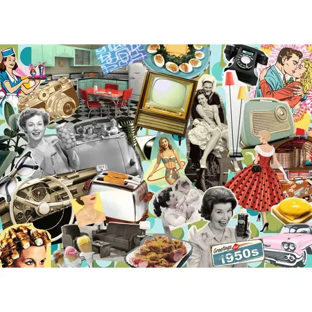 Ravensburger Puzzle - Die 50er Jahre, 1000 Teile