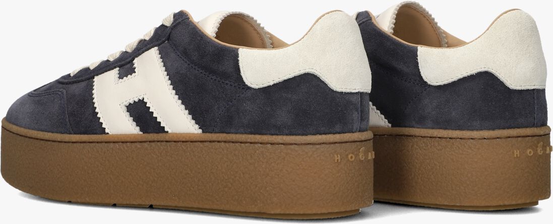 blauwe hogan lage sneakers h681 allacciato h