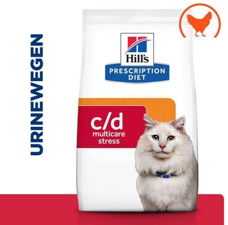 Hill's Prescription Diet - c/d Urinary Stress - Kattenvoer - 2x12kg - Met Kip