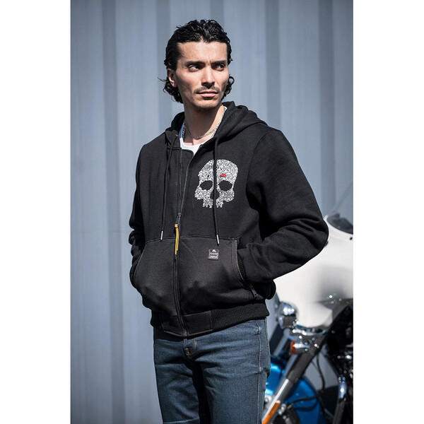 Helstons - Sweat Hoodie Bones Noir
