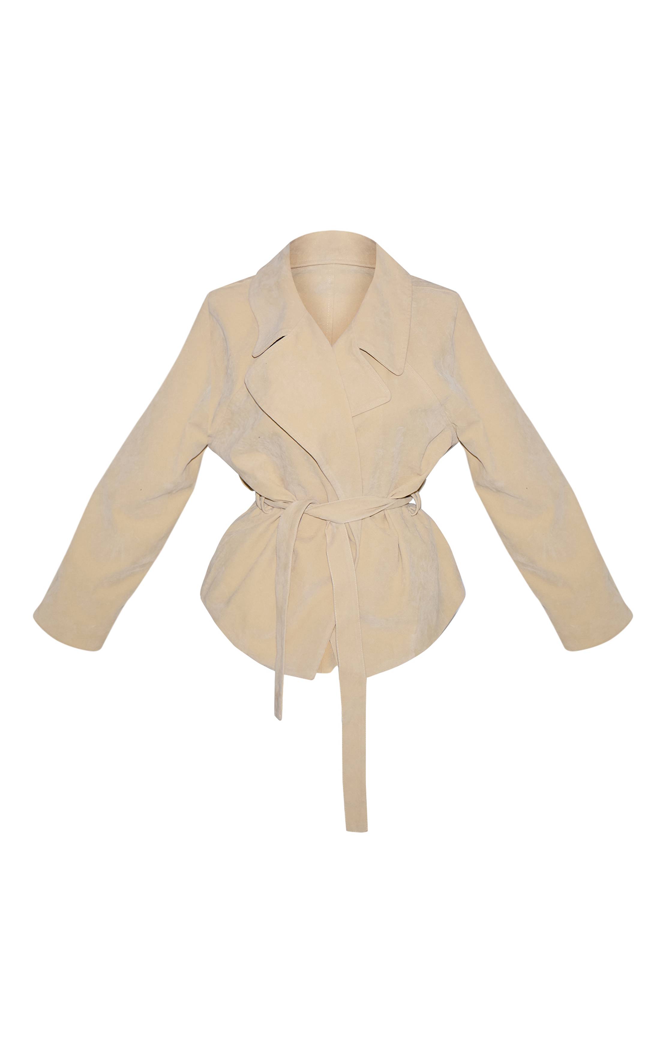 Butter Cream Veste Ceinturée En Synthétique Couleur Crème