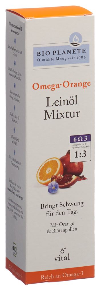 BIO PLANETE Omega Orange Leinöl-Mixtur Ölmisch Fl 100 ml
