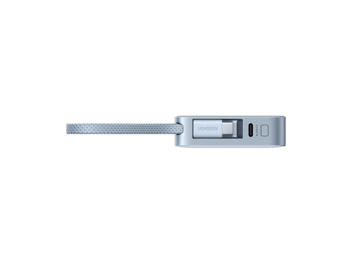 (25W) 10000mAh Magnetische Qi2 MagSafe USB C Powerbank Power Delivery Ladegerät inkl. USB C Ladekabel mit LED Anzeige (65958B) - Hellblau