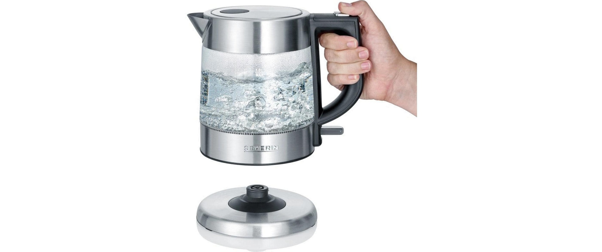 Severin Wasserkocher »WK 3468 Silber« 1 l 2200 W