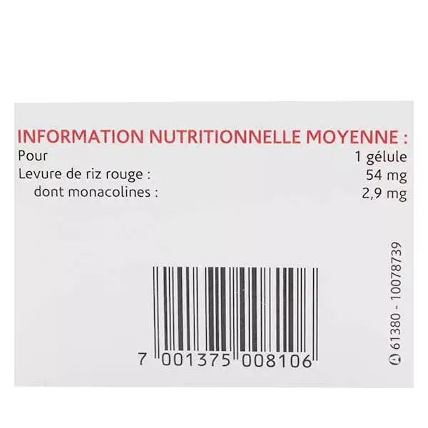 Arroz Vermelho Fermentado Orgânico Naturland, 120 cápsulas
