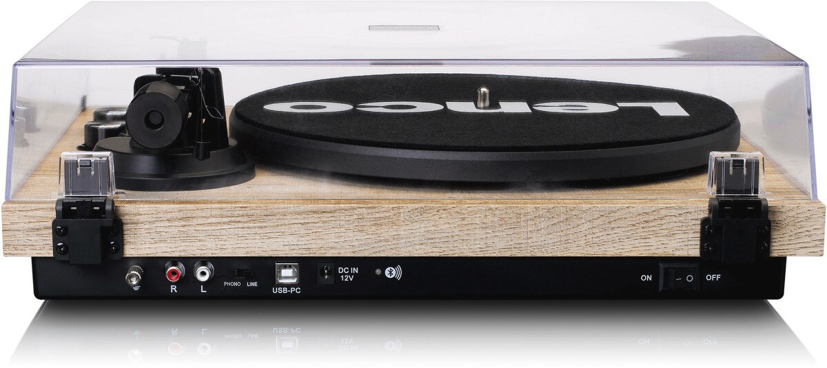 LENCO LBT-188 Bluetooth Plattenspieler mit USB, Kiefer