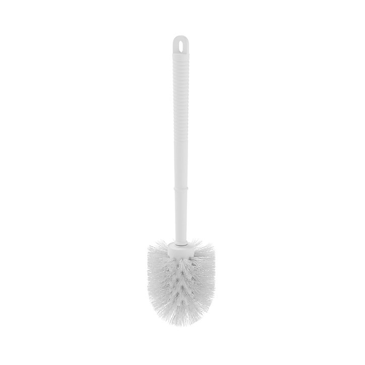 Brosse WC Glomma manche et brosse en polypropylène blanc Ø8 x H.32,5 cm