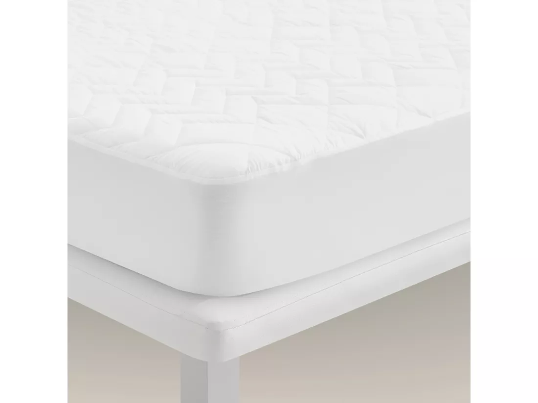 Protège-matelas matelassé respirant et antiallergique